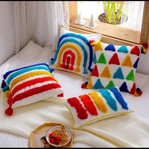 Rainbow Pillow cases 4 in a pack.